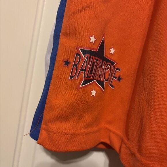 Raw Blue Size XL Orange Snap Sides Basketball Shorts - Picture 3 of 11